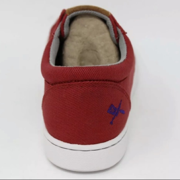 NWT Mozo Maven Red Canvas Slip-Resistant Work Shoes for Crews Sneakers Women’s - Picture 4 of 5